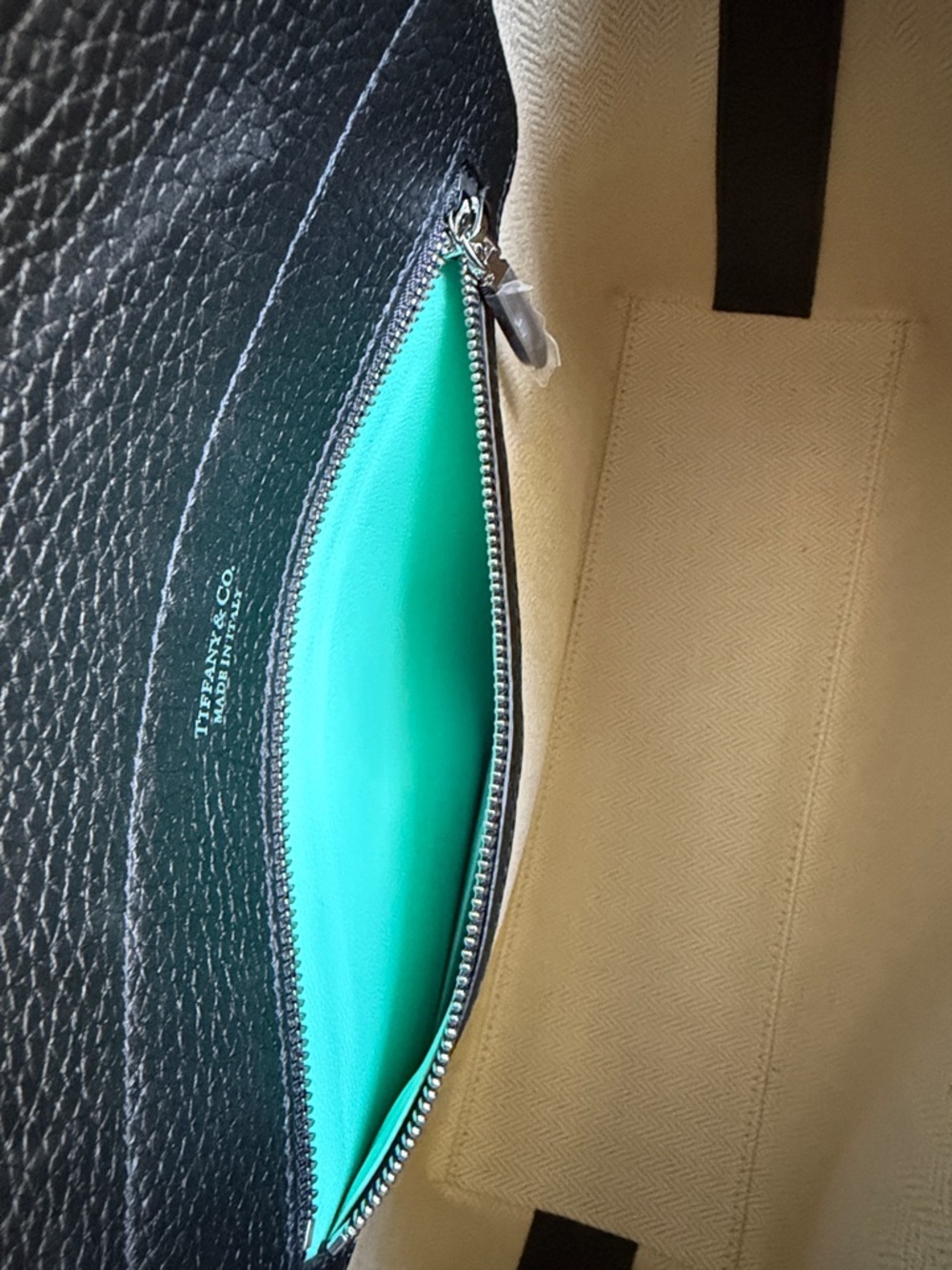 NWT TIFFANY & CO Black Taurillon Leather RTT Return To Tiffany Tote Bag - Picture 12 of 15